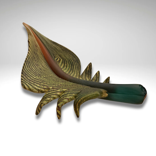 GBG-047 Leaf, Arbor Sculpture Sage, Topaz $635 at Hunter Wolff Gallery